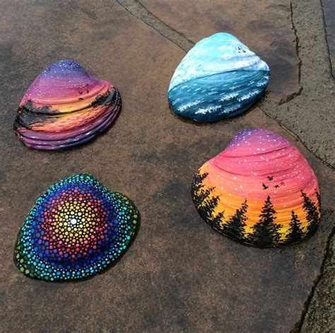 20 Painted Sea Shell Designs • Color Made Happy