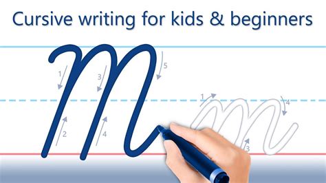 How To Write Letter M Cursive Writing For Kids And Beginners