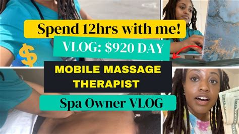 Mobile Massage Therapist Day In The Life Spa Owner Vlog Post Op Recovery Spa Youtube