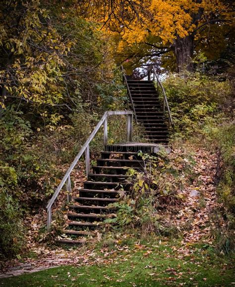 Stairway To Autumn Stock Image Image Of Vintage People 79662467