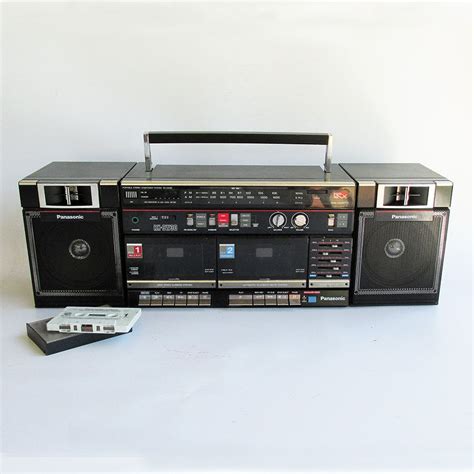 1980s Panasonic Rx Cw30 Amfm Double Cassette Stereo Portable Boombox