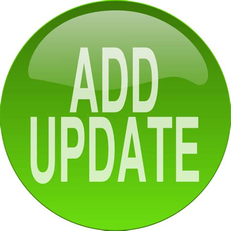 Green Add Update Button Clip Art At Vector Clip Art Online