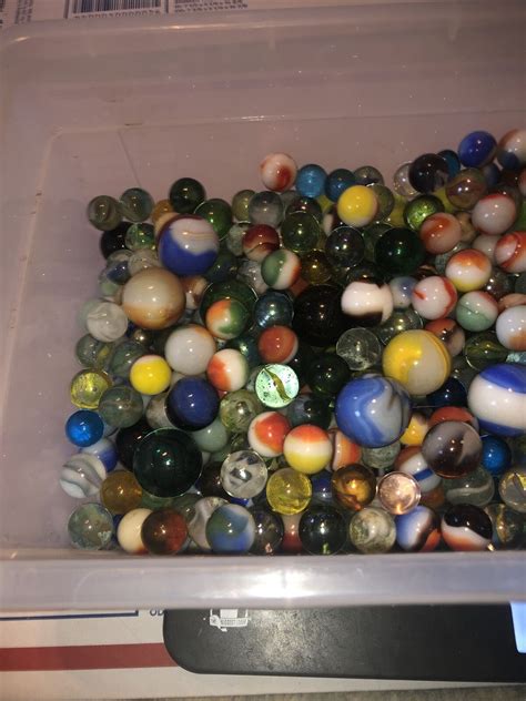Vintage Antique Marbles Regular And Shooters Collection Large Lot 6