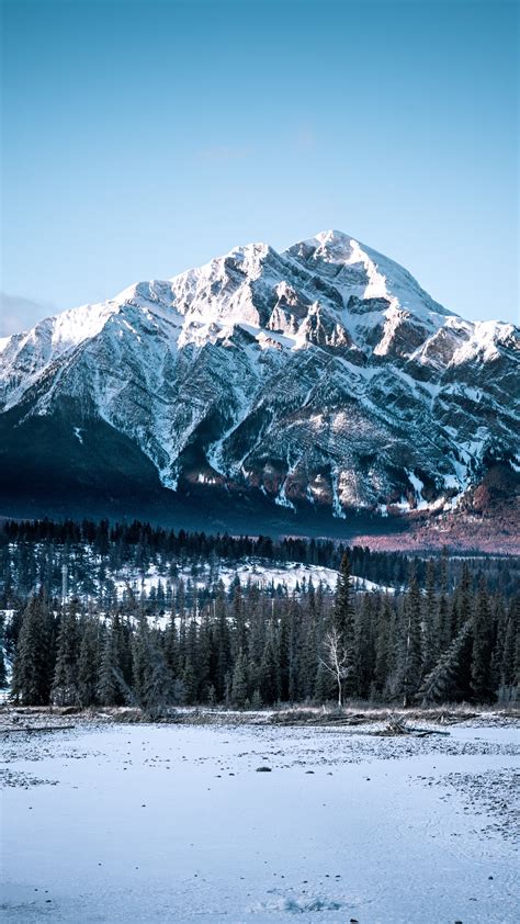 Jasper National Park Wallpaper 4k Alberta Canada Winter Glacier