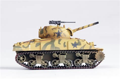 Ww2 M4 Sherman Tank Us Army 4th Armed Div Camouflage Diecast 172 Easy