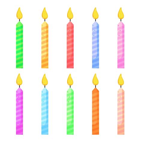 Colorful Candle Clipart Birthday Clipart Clip Art Library
