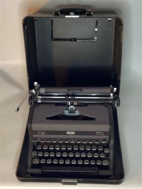 Vintage 1940s Royal Quiet Deluxe Typewriter W Case 6500 Picclick