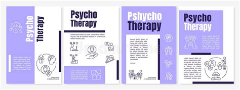 Psychotherapy Brochure Template Stock Vector Illustration Of Poster
