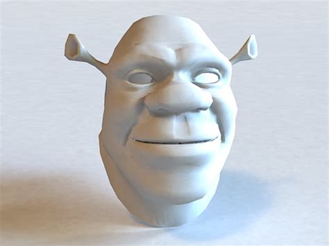 Shrek Head 3d Model 3ds Max Files Free Download Modeling 36922 On Cadnav