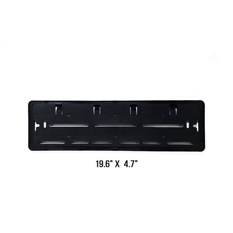 Black Plastic Car Number Plate Frame HSRP Number Plate