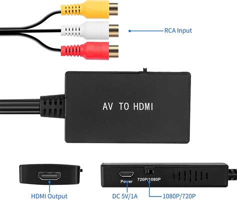 Buy Tengchi Rca To Hdmi Converter Composite To Hdmi Adapter Support