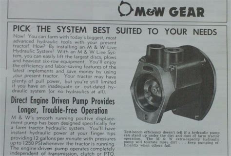 Auf karrierebibel.de finden sie ausführliche tipps für ein gelungenes bewerbungsanschreiben. M&W Gear Live Hydraulic Pump Kit Brochure IH Farmall Super ...