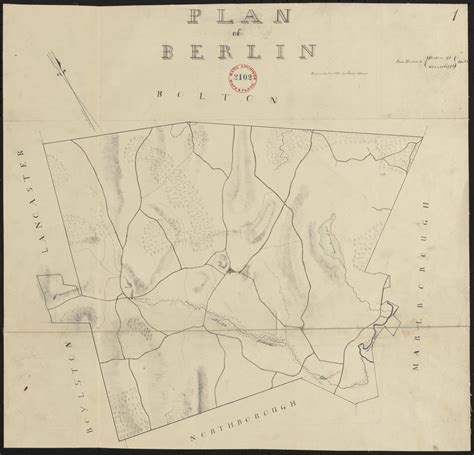 Plan Of Berlin Made By Henry Wilder Dated June 1830 Norman B