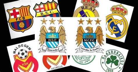 Plagio o tributo Equipos de fútbol con escudos parecidos