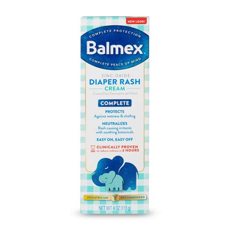Balmex Complete Protection Baby Diaper Rash Cream 4 Oz