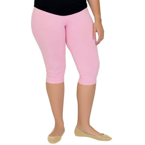 Pink Shiny Leggings Plus Size