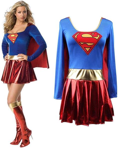 Superwoman Dress Superman Cosplay Costumes For Adult And Girls
