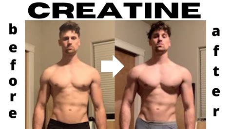 Before And After Creatine Monohydrate