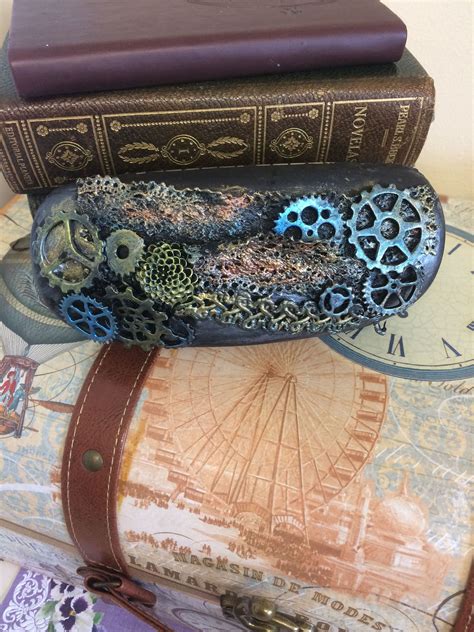 Recycled Glasses Case With Steampunk Inspired Embellishments Fathers