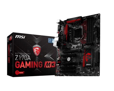 Specification Z170a Gaming M3 Msi Global The Leading Brand In High