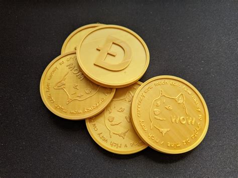 Dogecoin Stl Files For 3d Printing Etsy