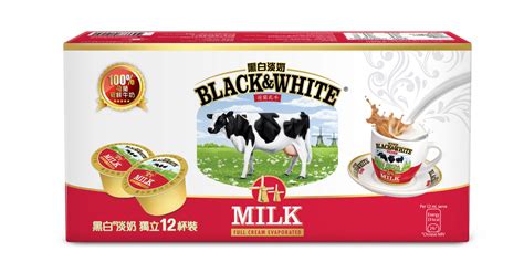 Black And White Evaporated Milk 12 Cupsbox — 香記咖啡