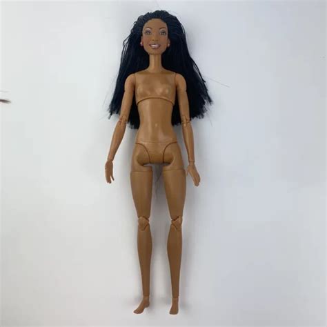 BARBIE DOLL MADE To Move Fully Articulated Nude M2M Black Brown AA