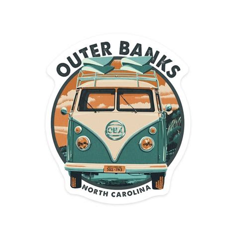 Outer Banks North Carolina Camper Van Contour 95141 Etsy In 2020