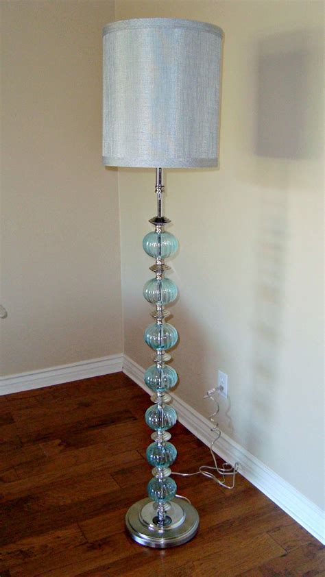 Grasshopper floor lamp blue gray, floor lamps : Christine's Favorite Things: Aqua Glass Floor Lamp