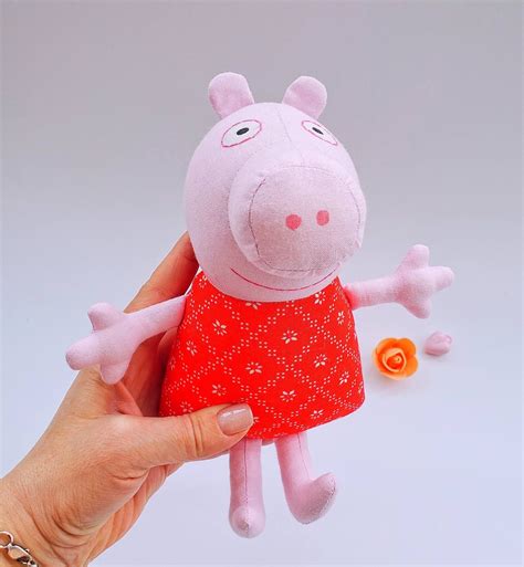 Handmade Peppa Pig Peppa Doll Fabric Doll Cloth Doll Etsy