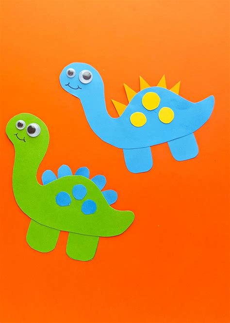 Easy Dinosaur Craft For Preschool Color Me Crafty