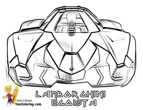 Evo Lamborghini Huracan Drawing Car Auto Ausmalbilder Coloring Pages