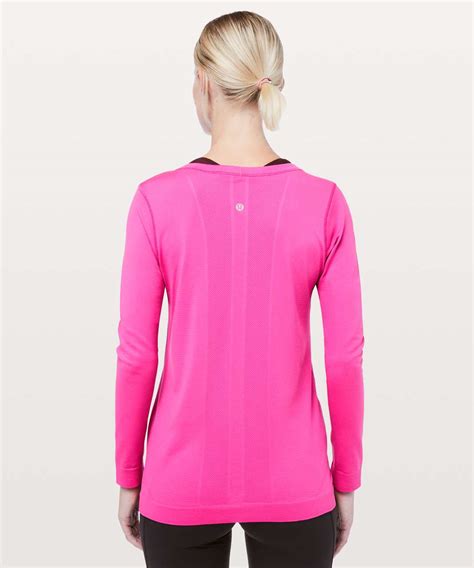 Lululemon Swiftly Tech Long Sleeve Breeze Relaxed Fit Sonic Pink