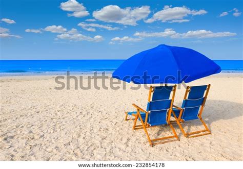 Beach Chairs Umbrella Tropical Resort Stock Photo Edit Now 232854178