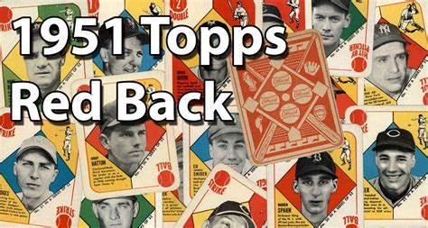 Still, always remember that never be caught up in your excitement and make sure that the cards you?ve bought are legit and true to its. Buy 1951 Topps Red Back Baseball Cards, Sell 1951 Topps Red Back Baseball Cards: Dean's Cards