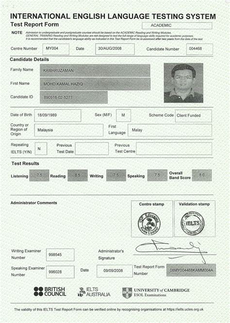 Ielts Certificate