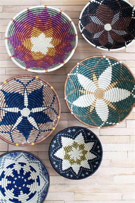 African Baskets In Every Color Of The Rainbow Home Decor Baskets
