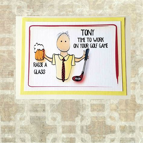 Funny Retirement Card For Male Happy Retirement Card For Etsy
