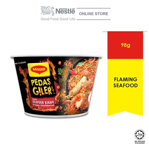 Spiciest malaysian noodles maggi pedas giler challenge! MAGGI Pedas Giler Perisa Seafood B (end 10/14/2022 12:00 AM)
