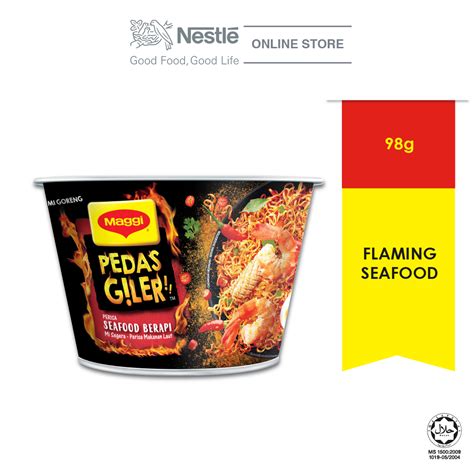 Ketahui lebih lanjut di www.maggi.com.my. MAGGI Pedas Giler Perisa Seafood B (end 10/14/2022 12:00 AM)