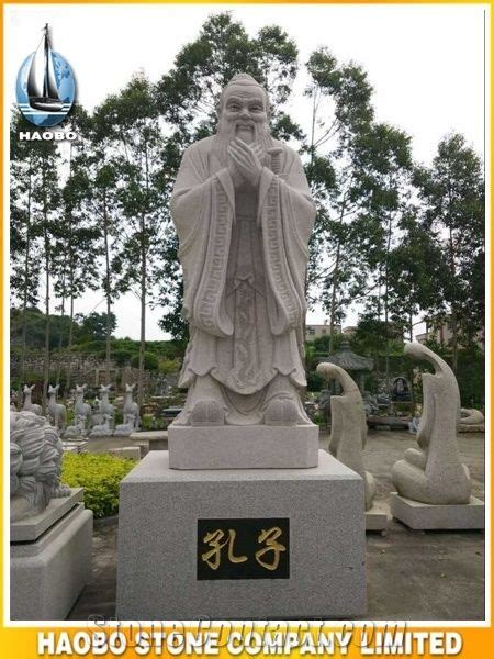 Stone Sculpture Confucius Statue Custom Design From China