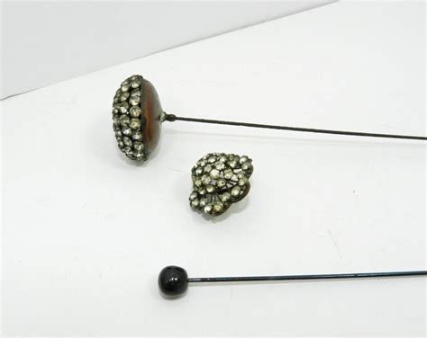 10 Off Coupon On Antique Victorian Rhinestone Hat Pin 105 Inches