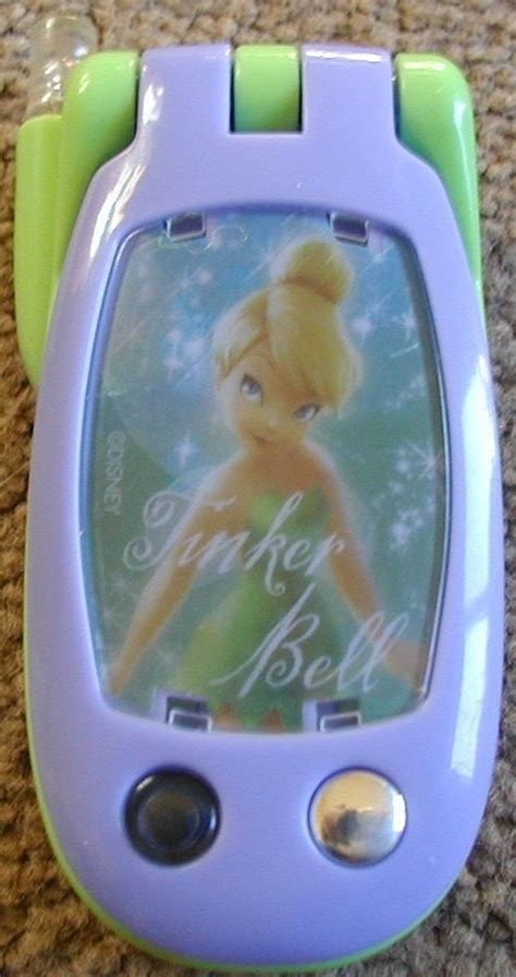 Disney Tinker Bell Talking Play Flip Cell Phone Toys Flip Cell Phones