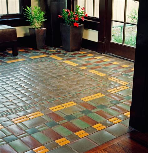 Floors And Baths Arts And Crafts Interiors Beautiful Tile Floor