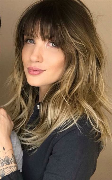 Medium length hairstyles with layers and bangs. Latest 20 Hairstyles with Bangs 2019 | Hairstyles and ...