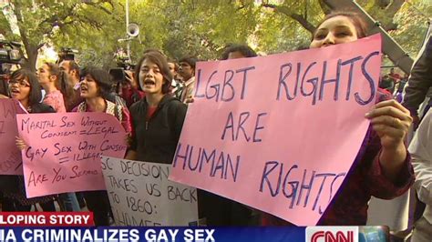 India Criminalizes Gay Sex Cnn