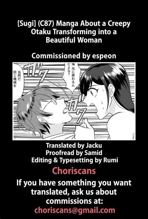Yaoi Hentai Manga About A Creepy Otaku Transforming Into A Beautiful Woman Original Hentai