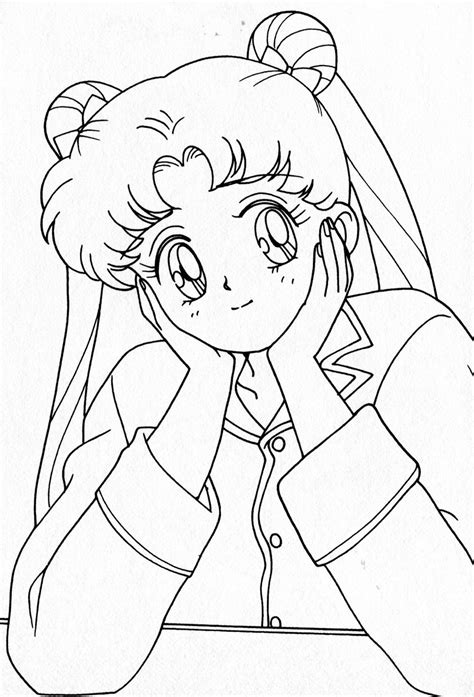 Sailor Moon Coloring Book Xeelha Sailor Moon Personajes Libro De