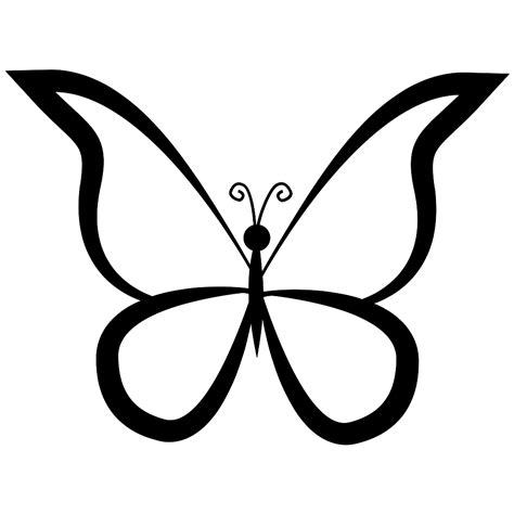 Butterfly Outline Design From Top View Svg Png Icon Free Download