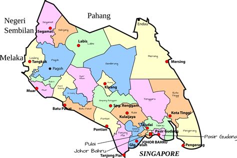 Parliamentary Map Of Johor Malaysia Icons Png Free Png And Icons Downloads